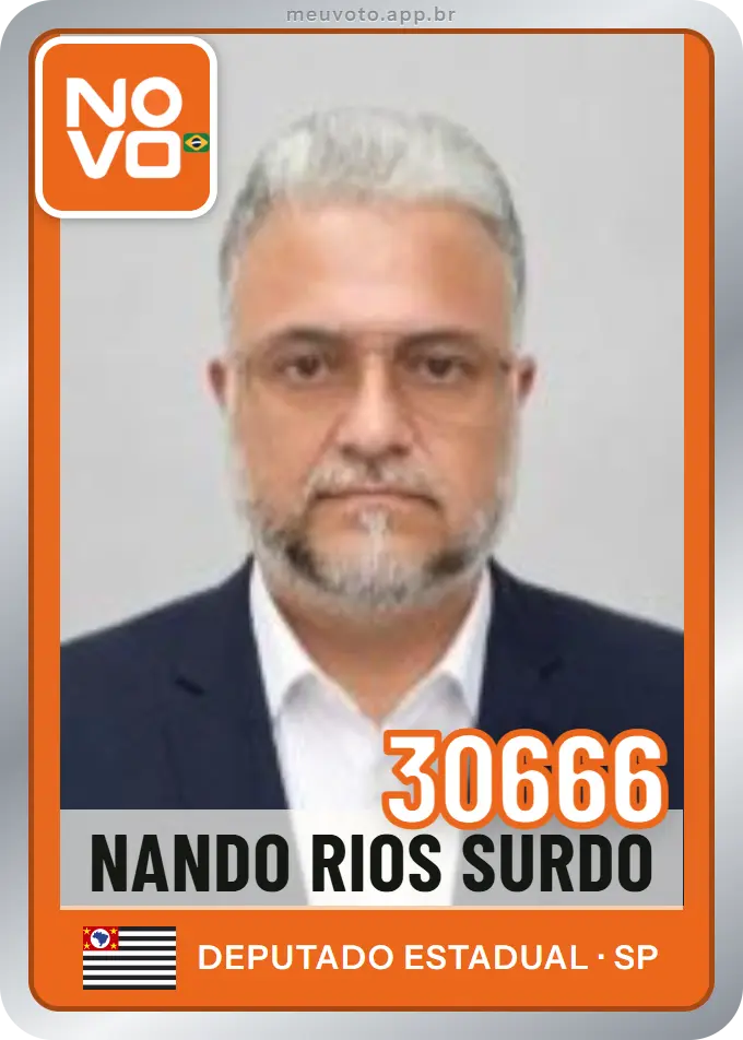 Carta de Nando Rios Surdo, número 30666, Novo