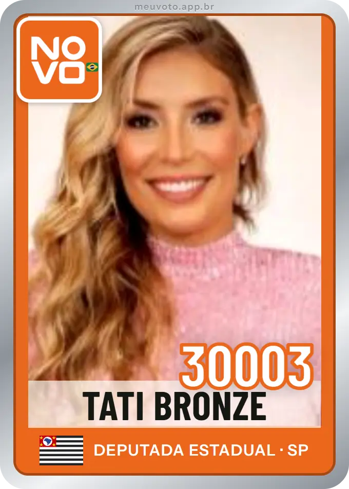 Carta de Tati Bronze, número 30003, Novo