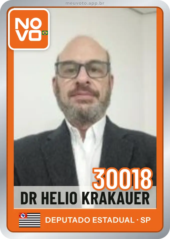 Carta de Dr Helio Krakauer, número 30018, Novo