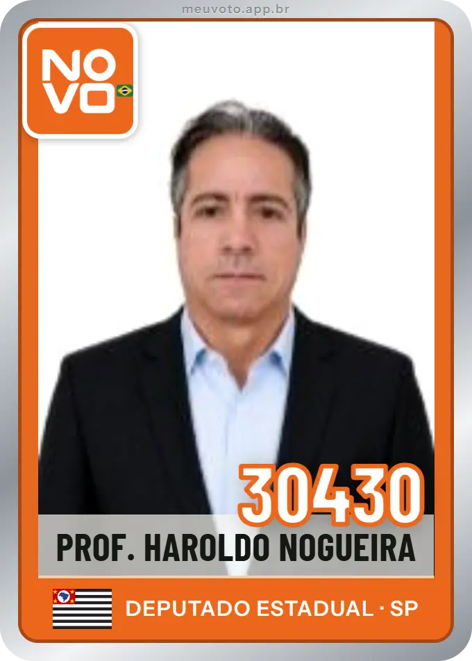 Carta de Prof. Haroldo Nogueira, número 30430, Novo