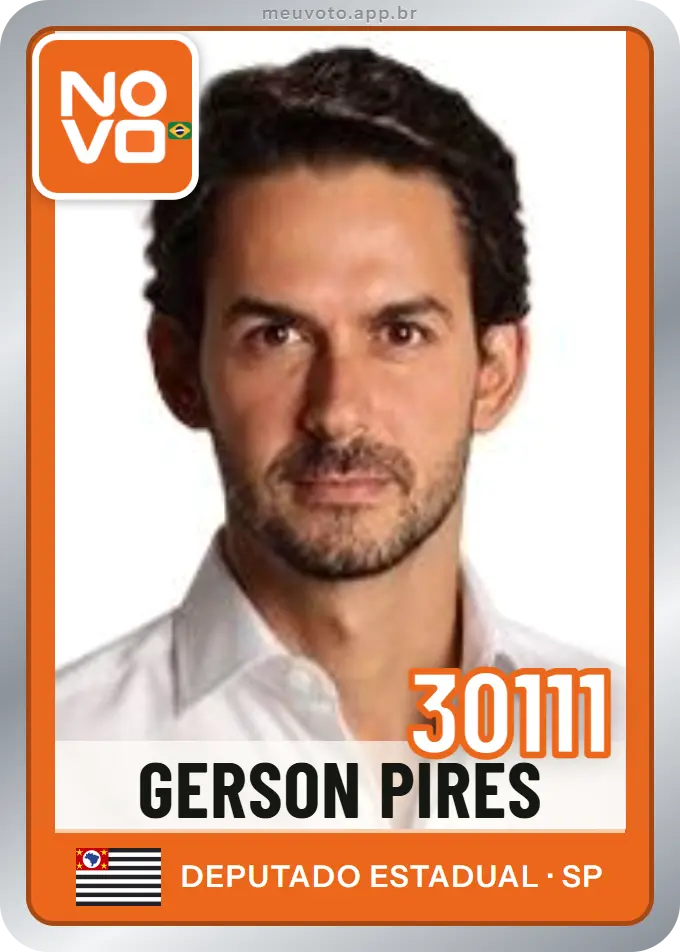 Carta de Gerson Pires, número 30111, Novo