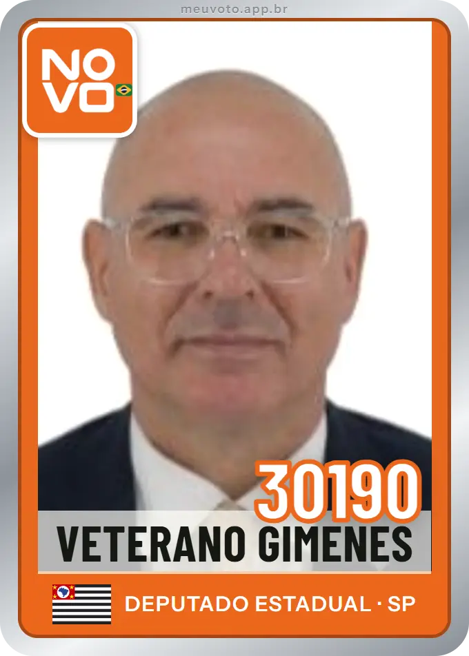 Carta de Veterano Gimenes, número 30190, Novo