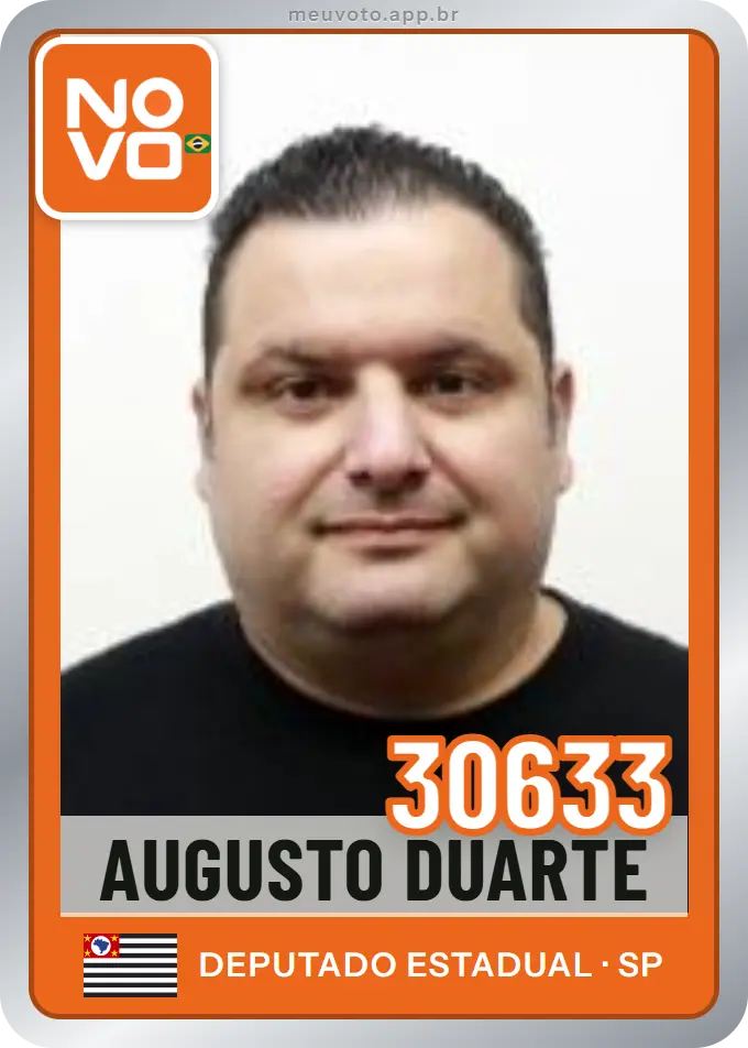 Carta de Augusto Duarte, número 30633, Novo