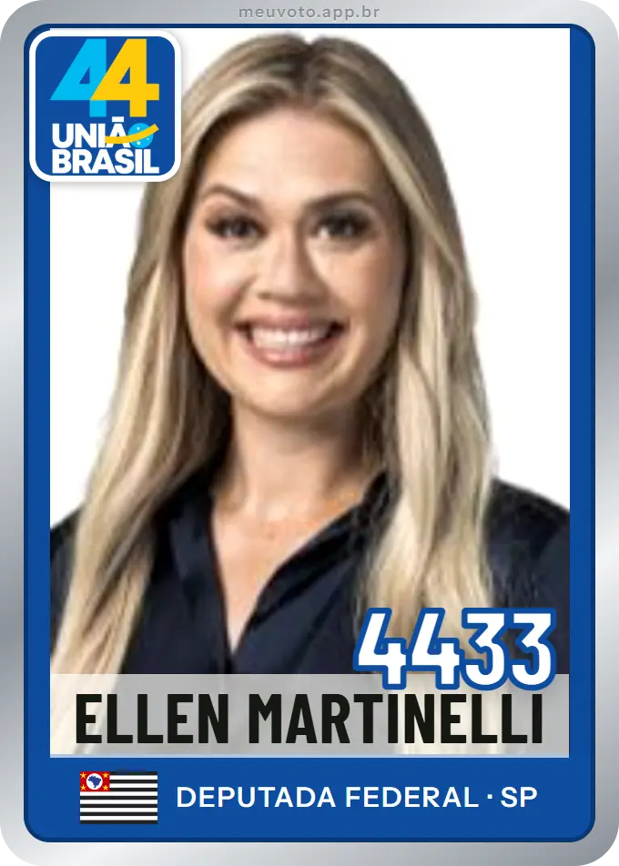 Carta de Ellen Martinelli, número 4433, União
