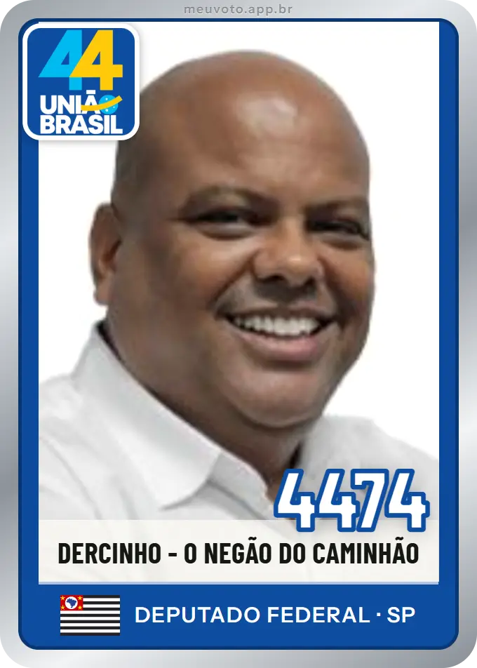 Carta de Dercinho - O Negão do Caminhão, número 4474, União