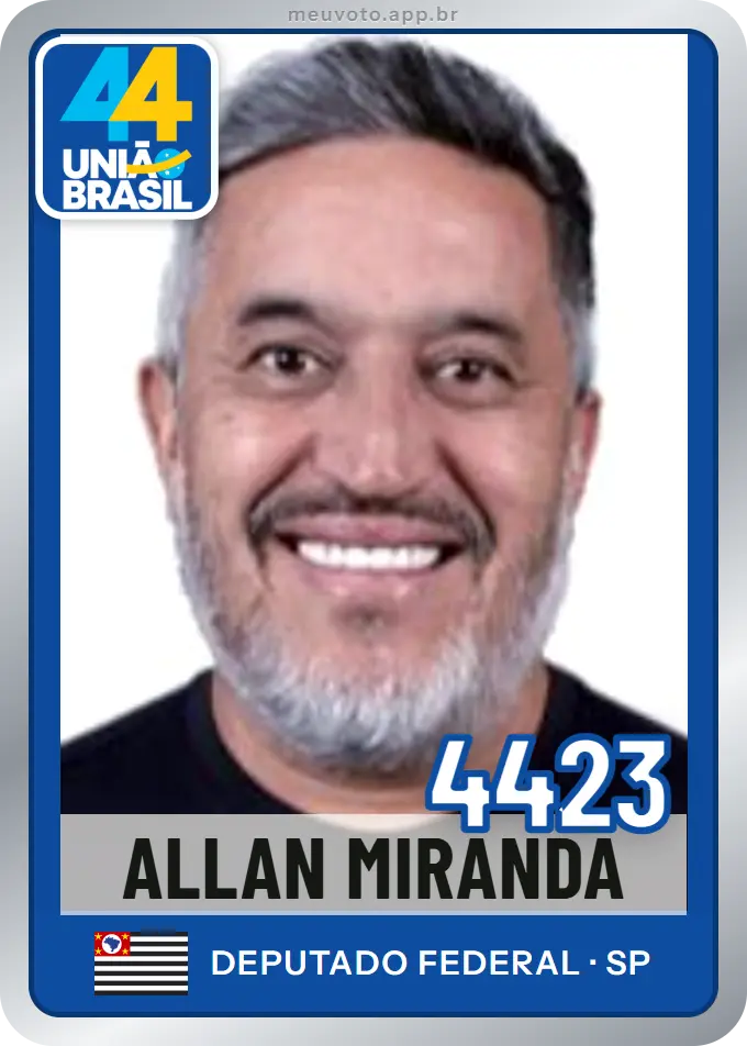 Carta de Allan Miranda, número 4423, União