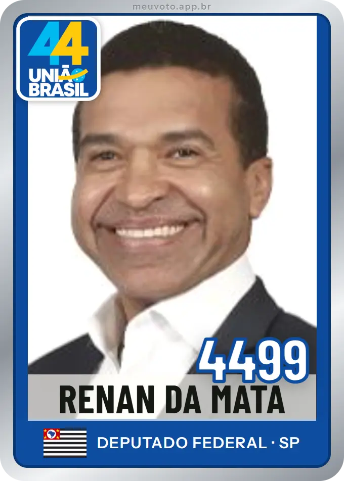 Carta de Renan da Mata, número 4499, União