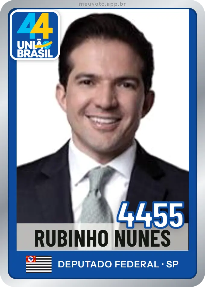Carta de Rubinho Nunes, número 4455, União