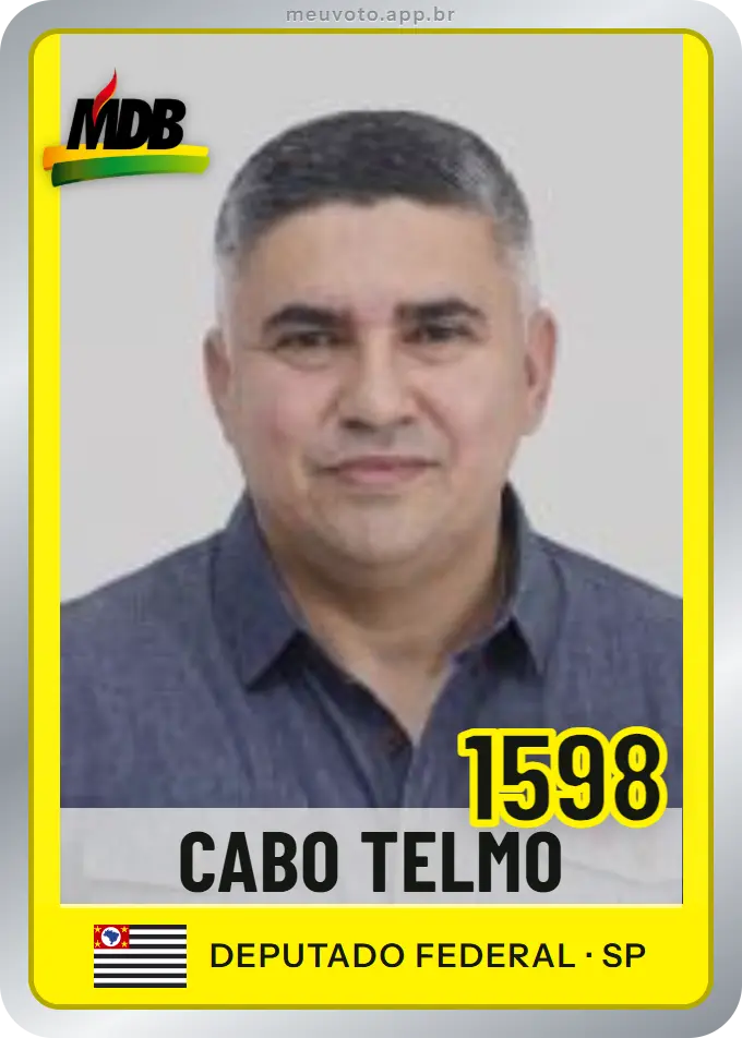 Carta de Cabo Telmo, número 1598, MDB