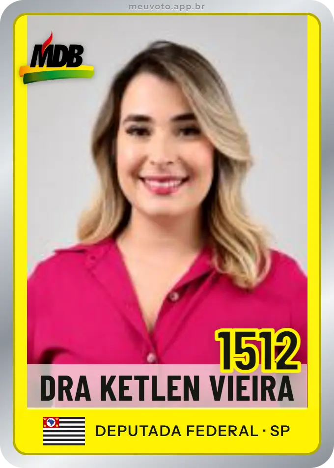Carta de Dra Ketlen Vieira, número 1512, MDB