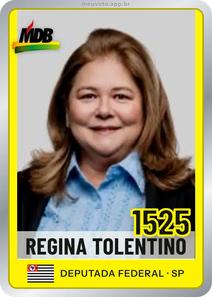 Carta de Regina Tolentino, número 1525, MDB