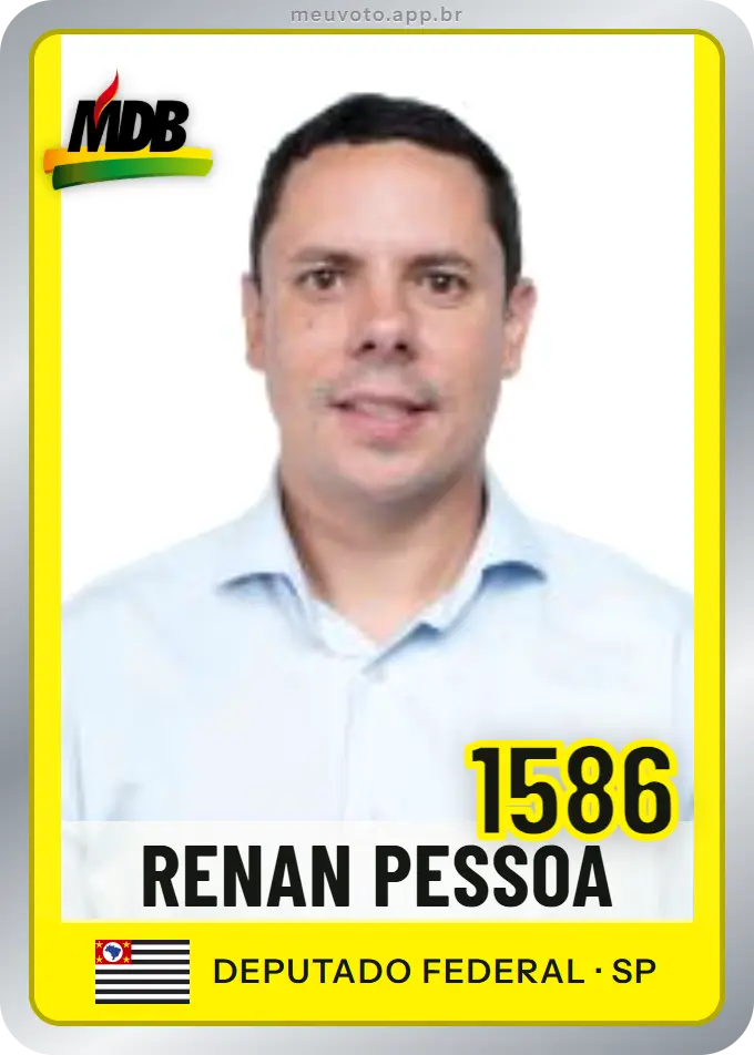 Carta de Renan Pessoa, número 1586, MDB