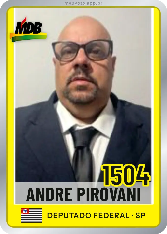 Carta de Andre Pirovani, número 1504, MDB
