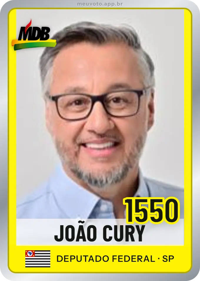 Carta de João Cury, número 1550, MDB