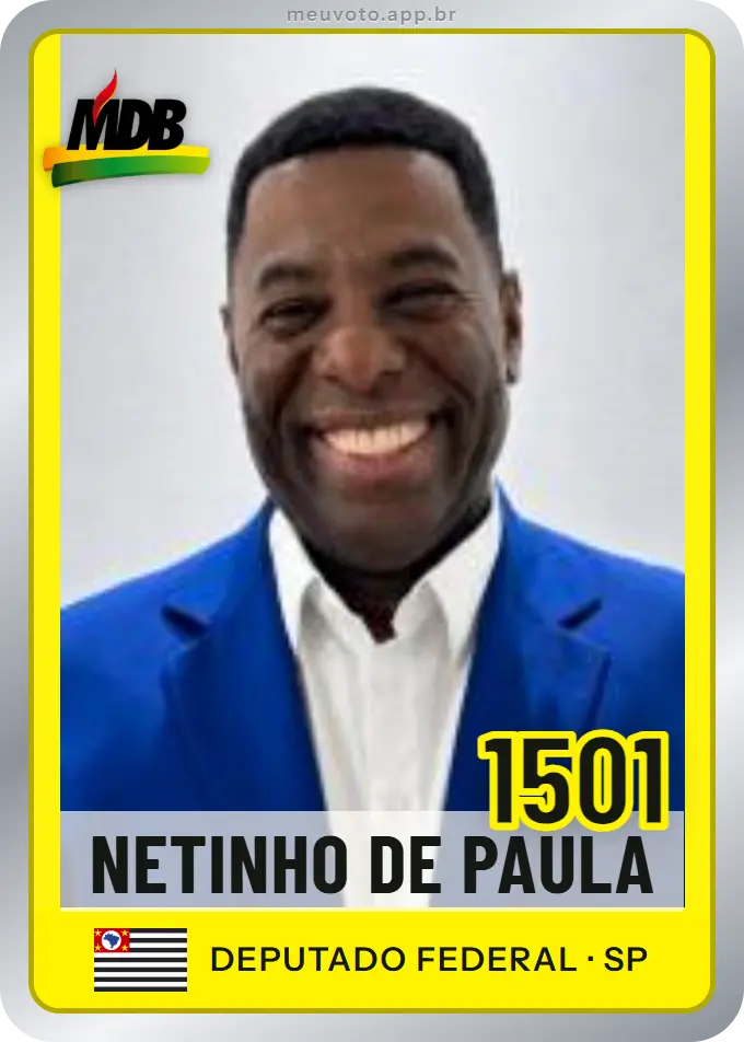 Carta de Netinho de Paula, número 1501, MDB