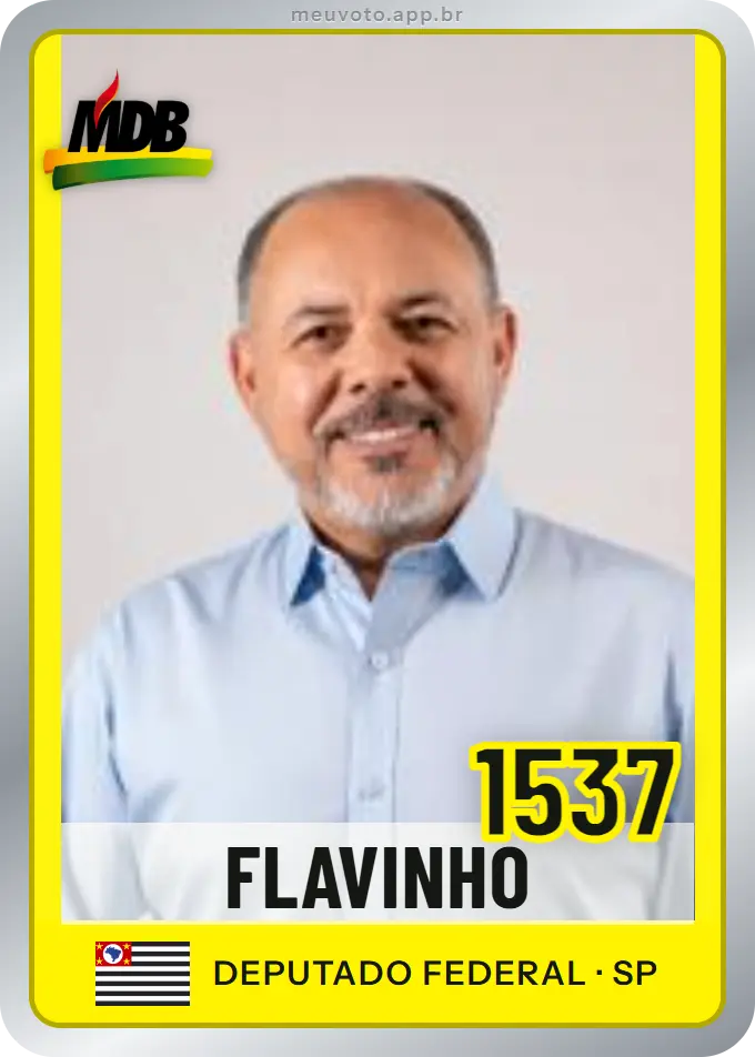 Carta de Flavinho, número 1537, MDB