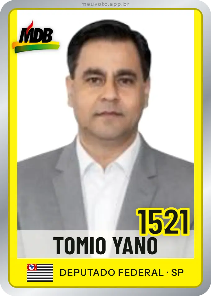 Carta de Tomio Yano, número 1521, MDB