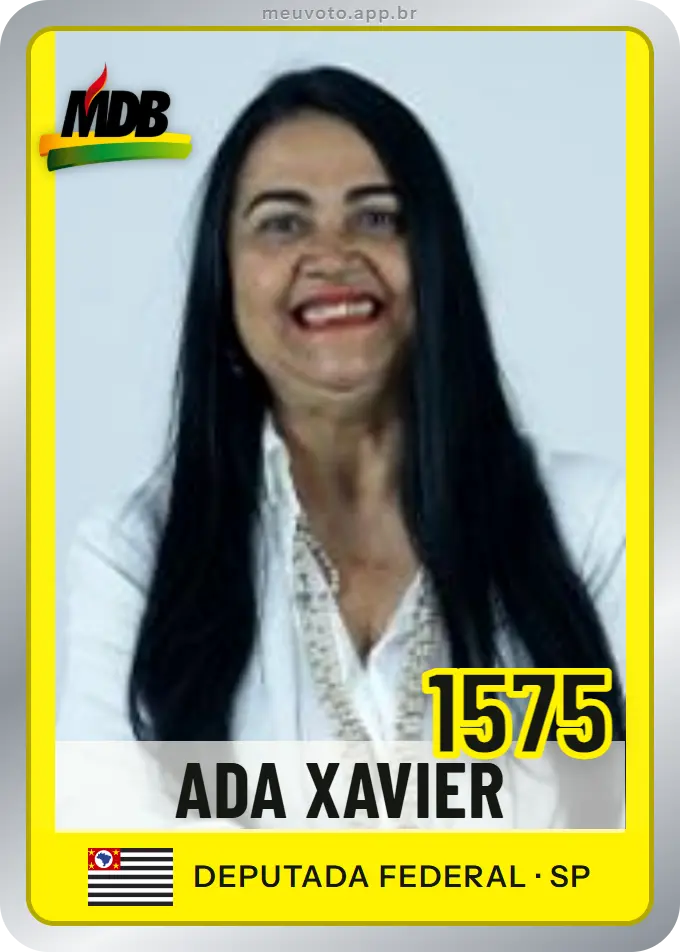 Carta de Ada Xavier, número 1575, MDB