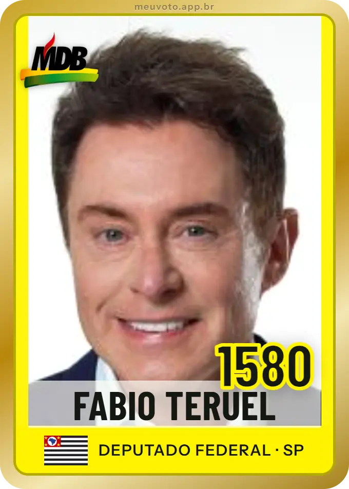 Carta de Fabio Teruel, número 1580, MDB