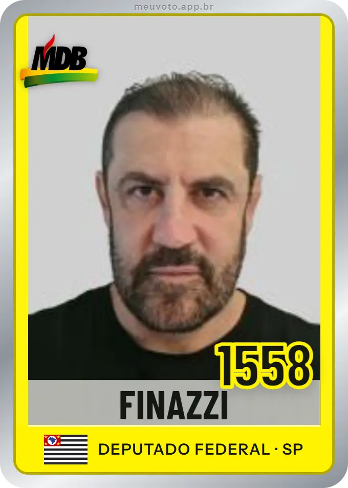 Carta de Finazzi, número 1558, MDB