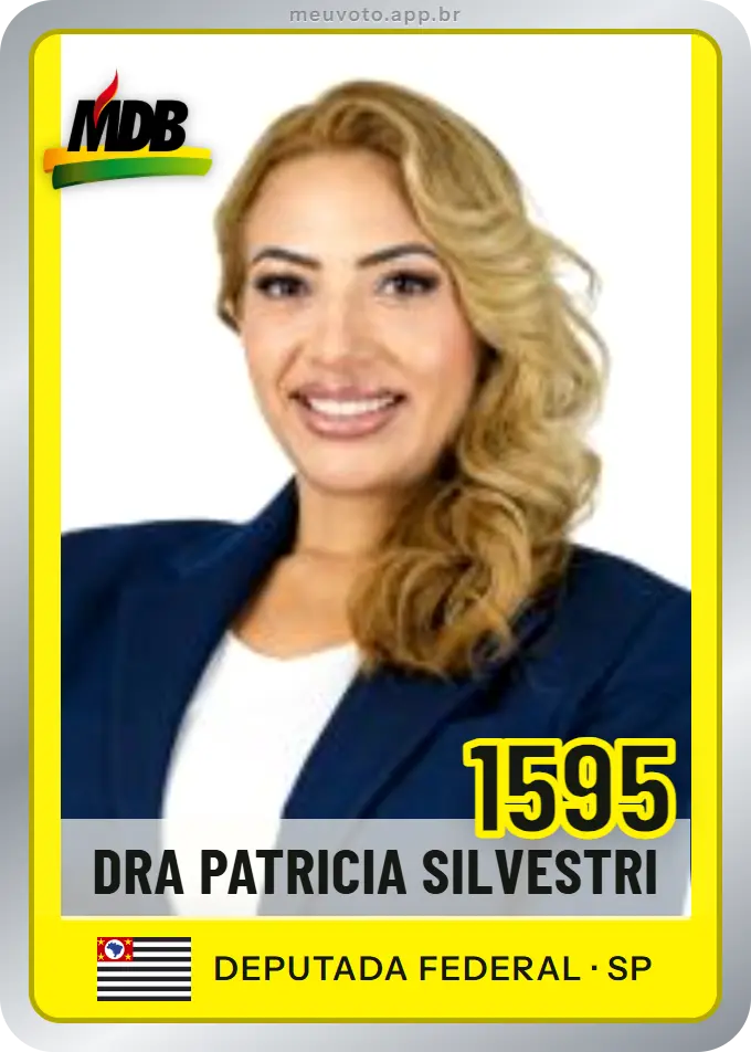 Carta de Dra Patricia Silvestri, número 1595, MDB