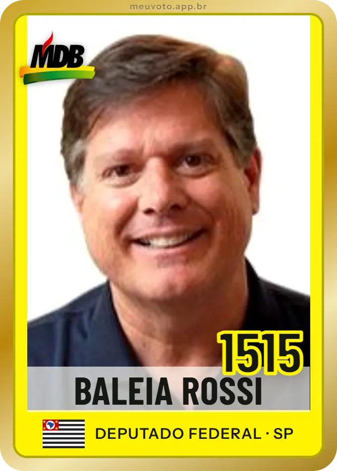 Carta de Baleia Rossi, número 1515, MDB