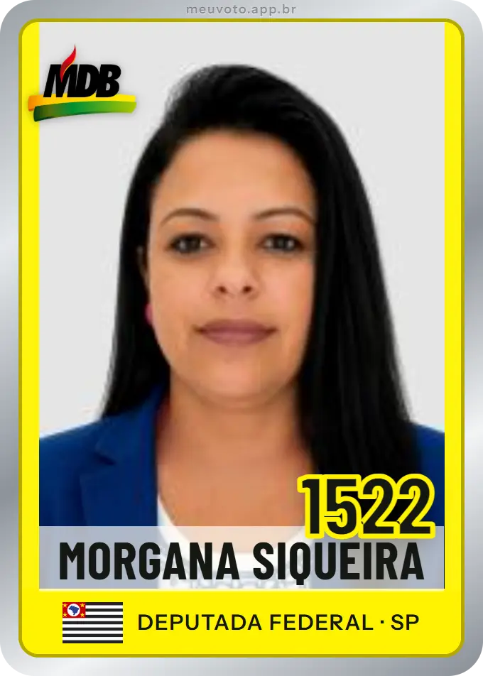 Carta de Morgana Siqueira, número 1522, MDB