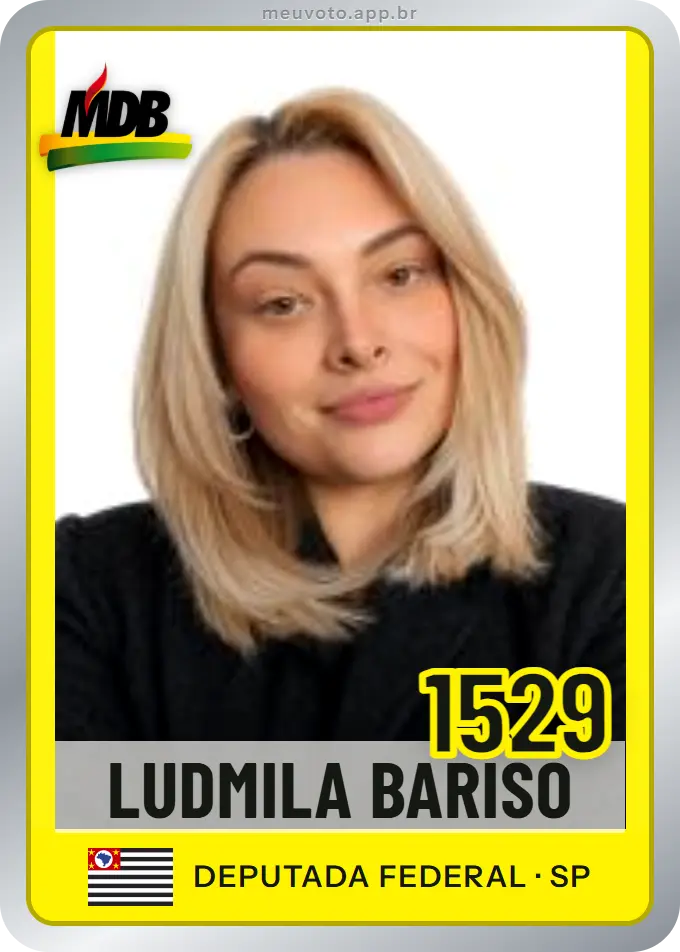 Carta de Ludmila Bariso, número 1529, MDB