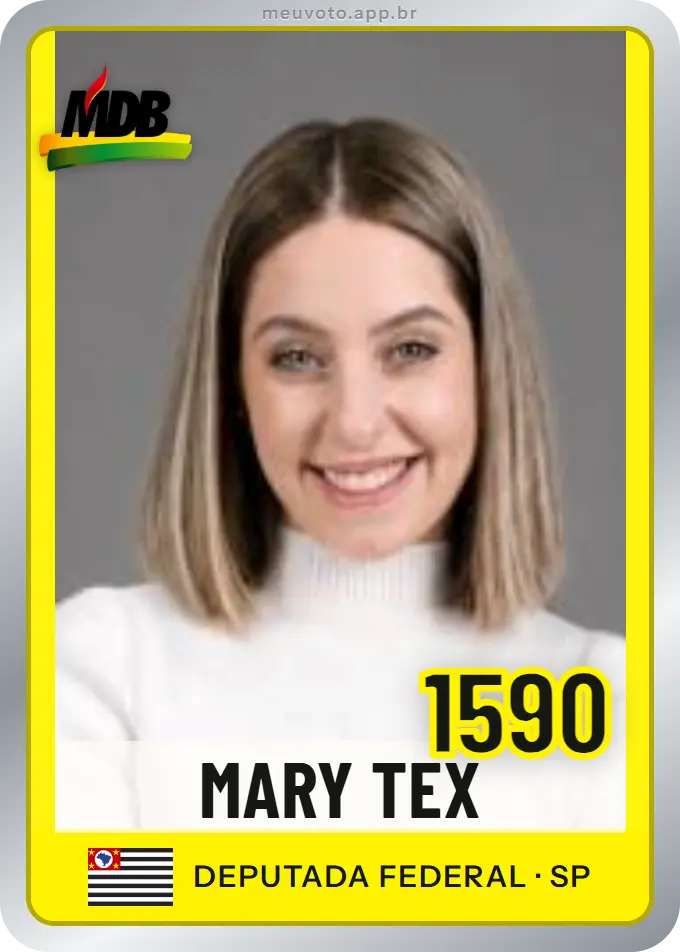 Carta de Mary Tex, número 1590, MDB