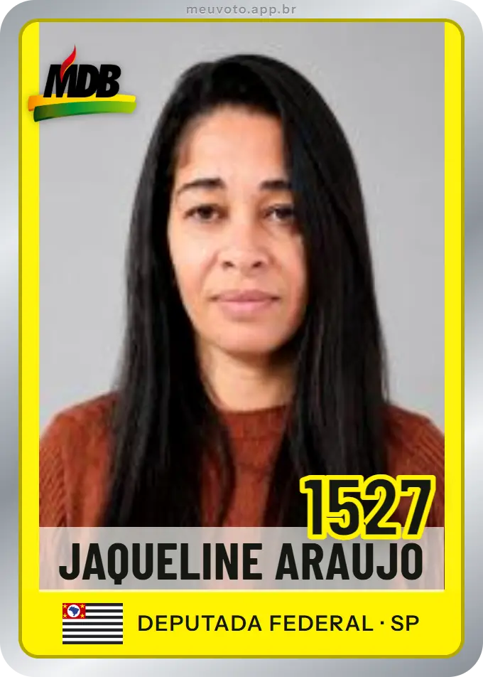 Carta de Jaqueline Araujo, número 1527, MDB