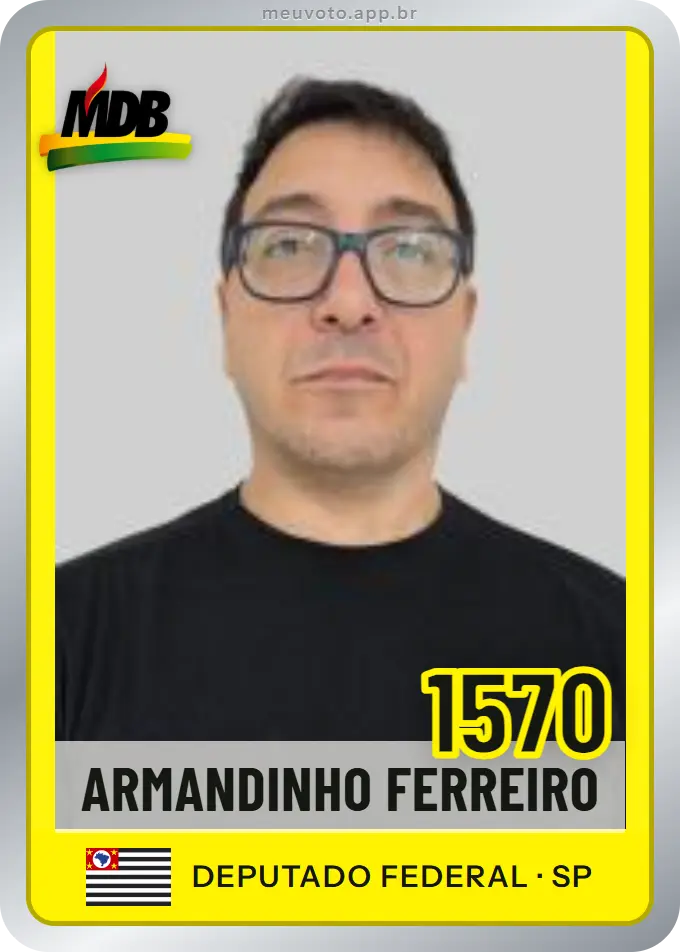 Carta de Armandinho Ferreiro, número 1570, MDB