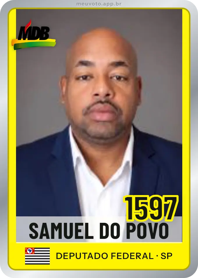 Carta de Samuel do Povo, número 1597, MDB