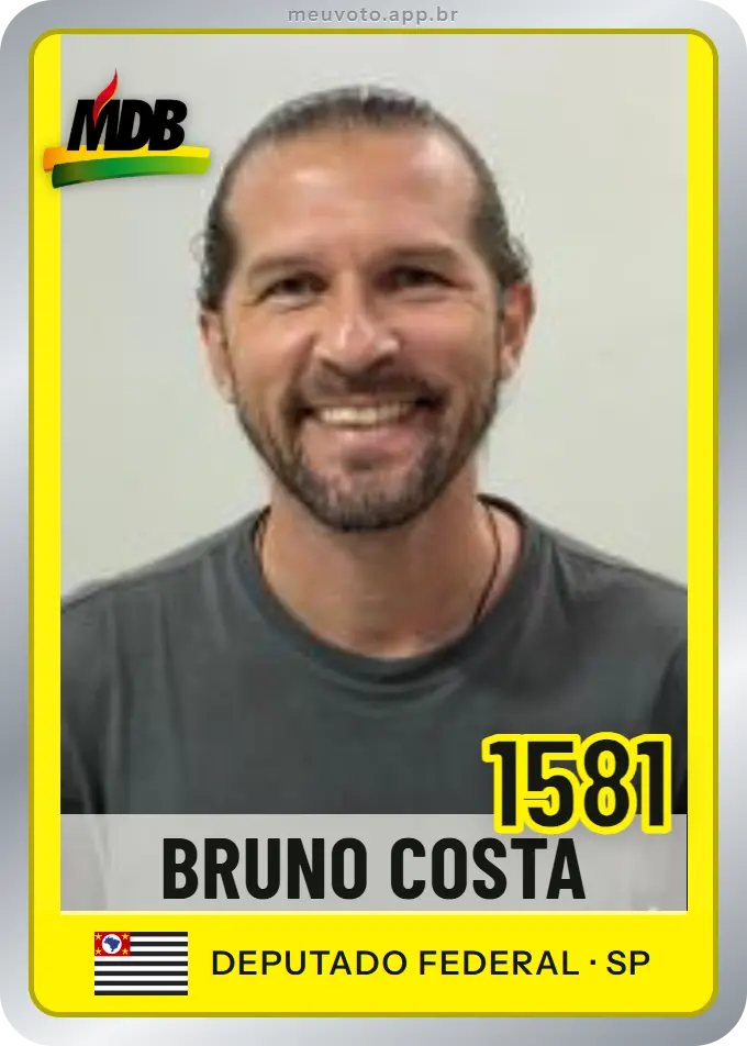 Carta de Bruno Costa, número 1581, MDB