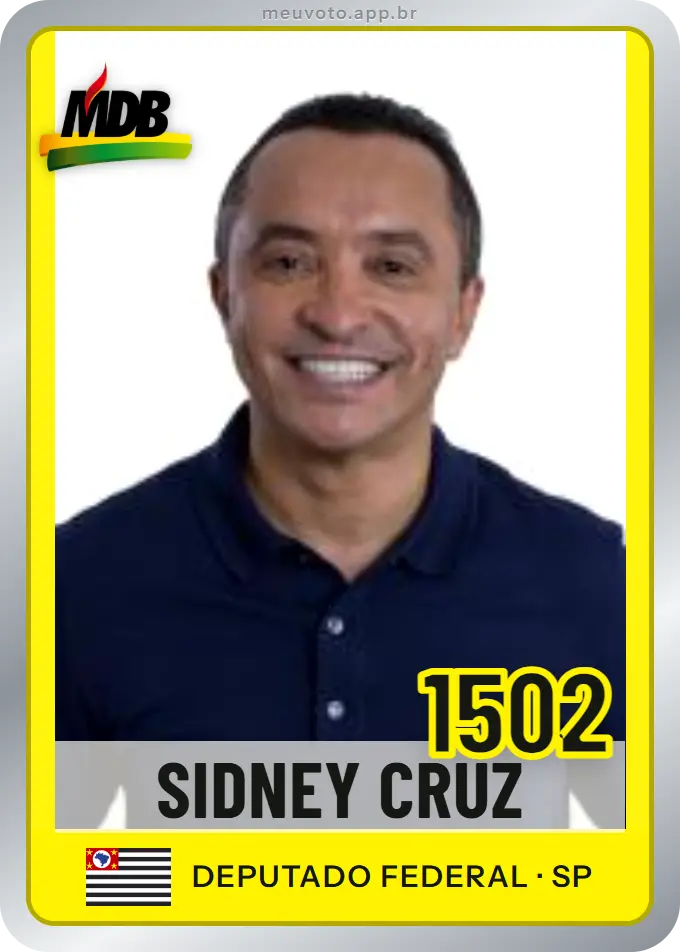 Carta de Sidney Cruz, número 1502, MDB