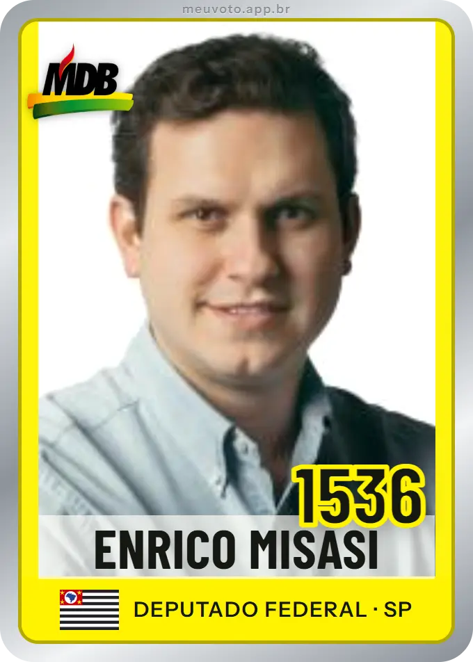 Carta de Enrico Misasi, número 1536, MDB