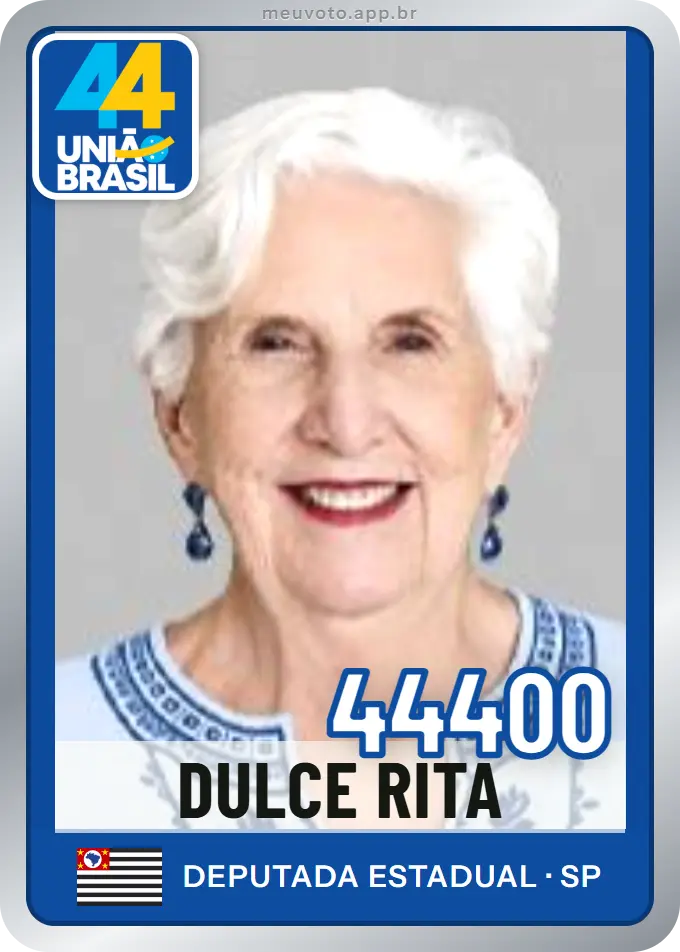 Carta de Dulce Rita, número 44400, União