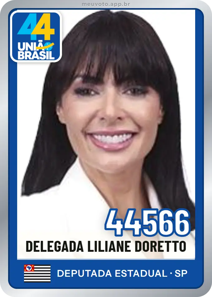 Carta de Delegada Liliane Doretto, número 44566, União