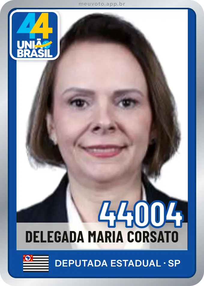 Carta de Delegada Maria Corsato, número 44004, União