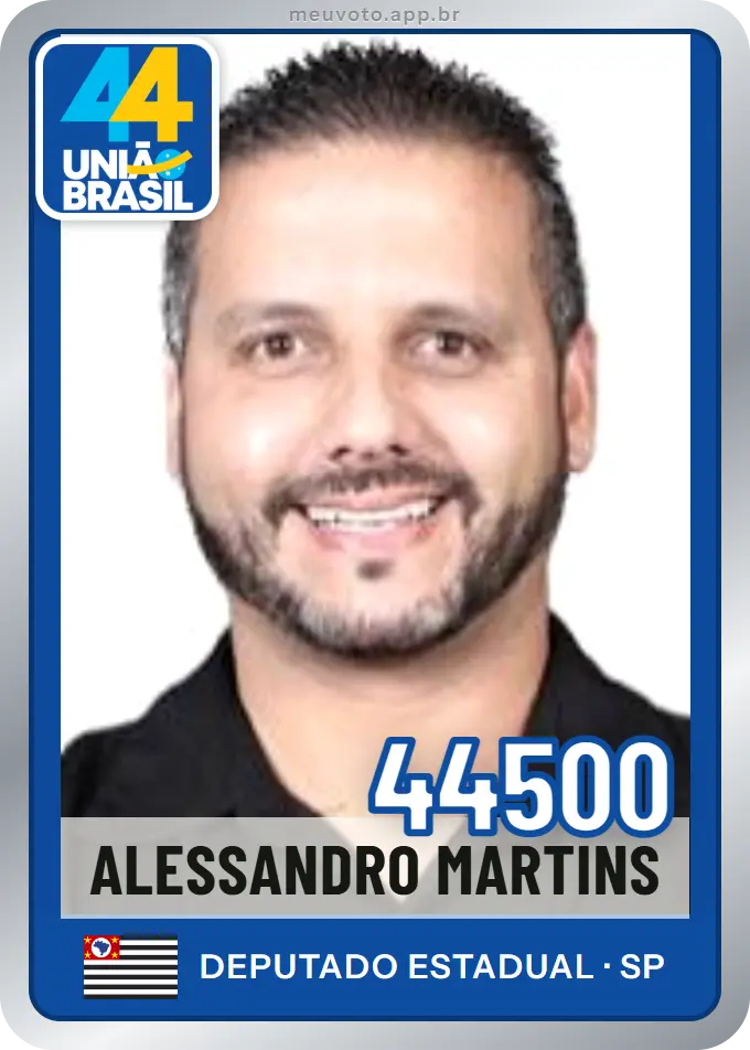 Carta de Alessandro Martins, número 44500, União