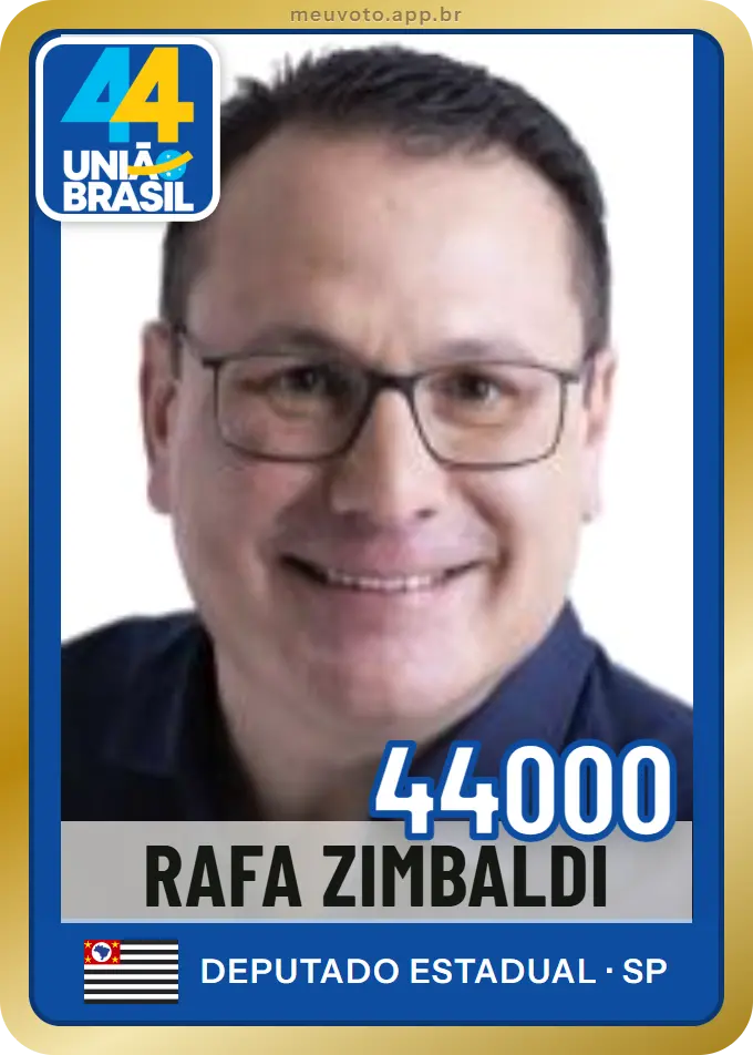 Carta de Rafa Zimbaldi, número 44000, União