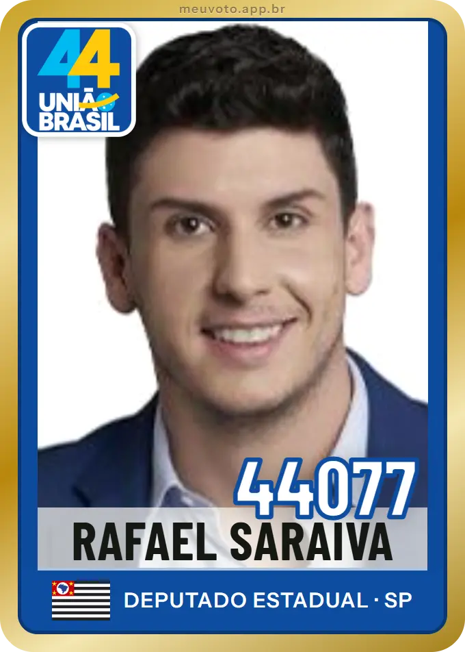 Carta de Rafael Saraiva, número 44077, União