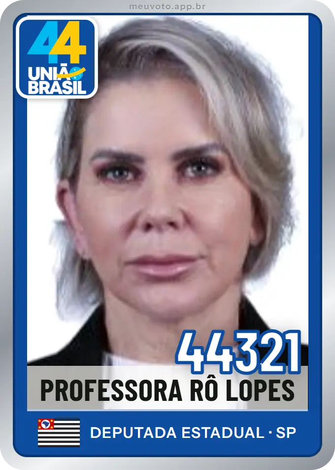 Carta de Professora Rô Lopes, número 44321, União