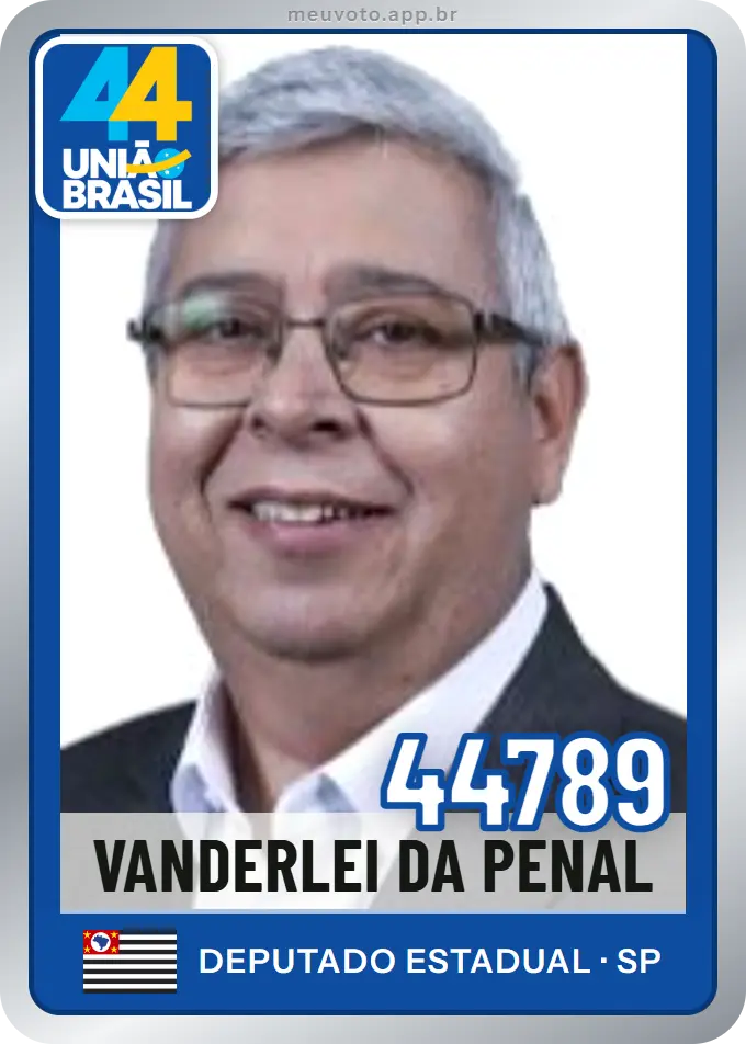 Carta de Vanderlei da Penal, número 44789, União