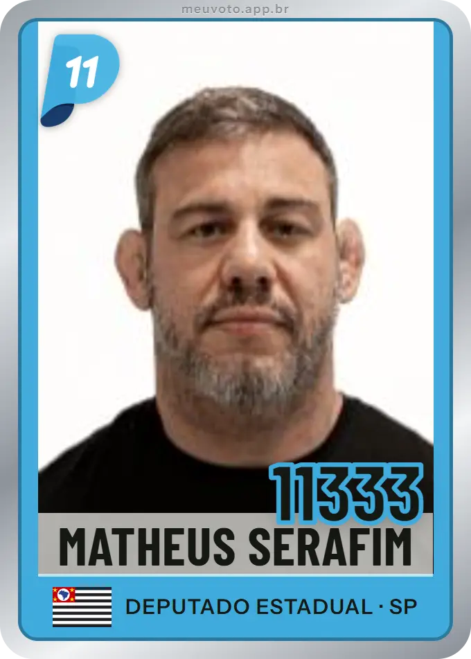 Carta de Matheus Serafim, número 11333, PP