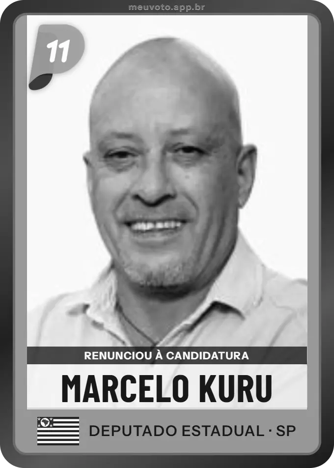 Carta de Marcelo Kuru, PP. Renunciou à candidatura e não vai à urna.