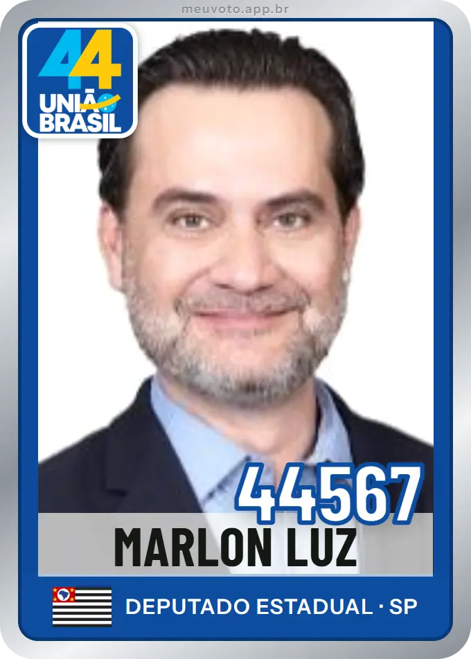 Carta de Marlon Luz, número 44567, União