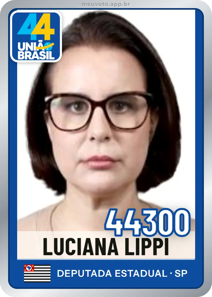 Carta de Luciana Lippi, número 44300, União