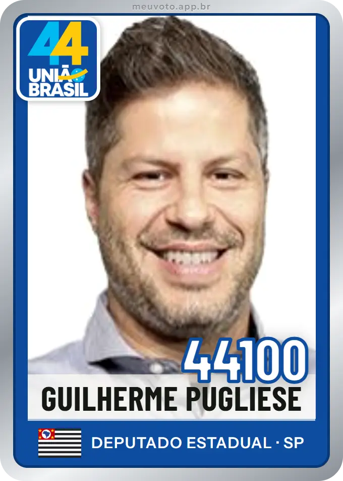 Carta de Guilherme Pugliese, número 44100, União