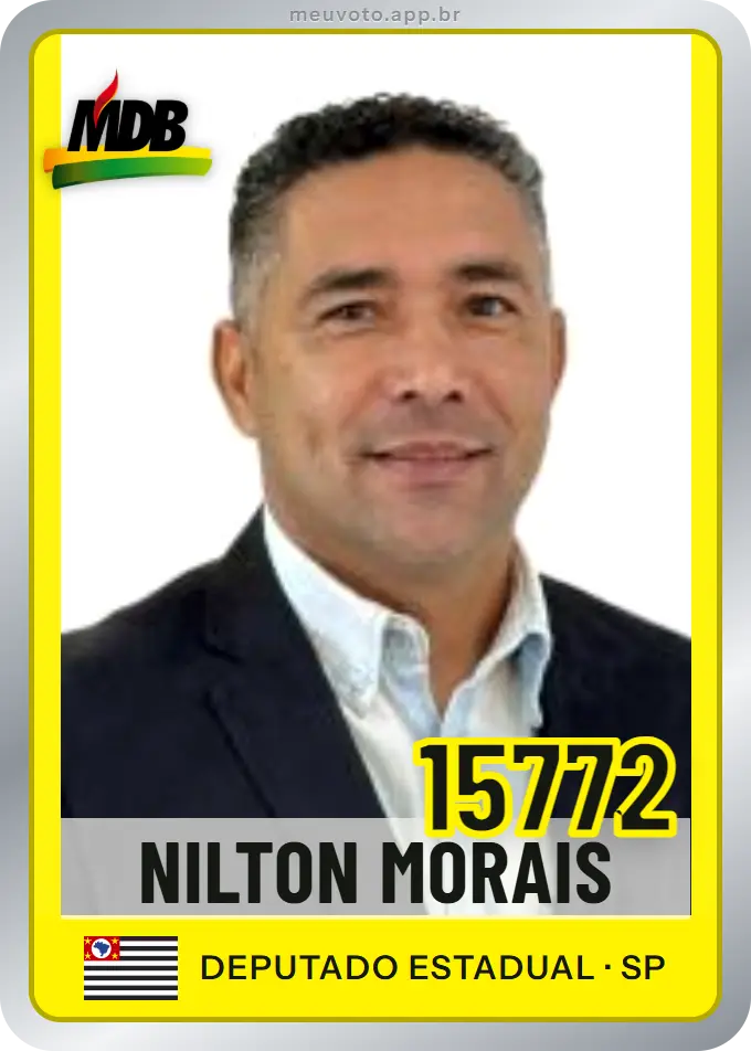 Carta de Nilton Morais, número 15772, MDB