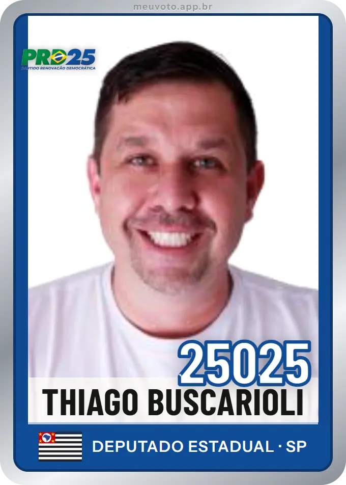 Carta de Thiago Buscarioli, número 25025, PRD